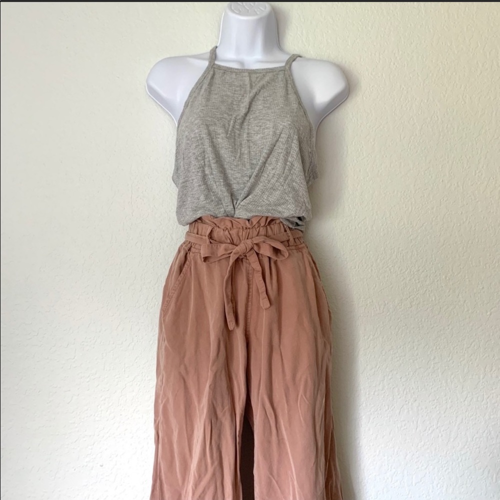 Thread & Supply Wide Leg Paper Bag Pants